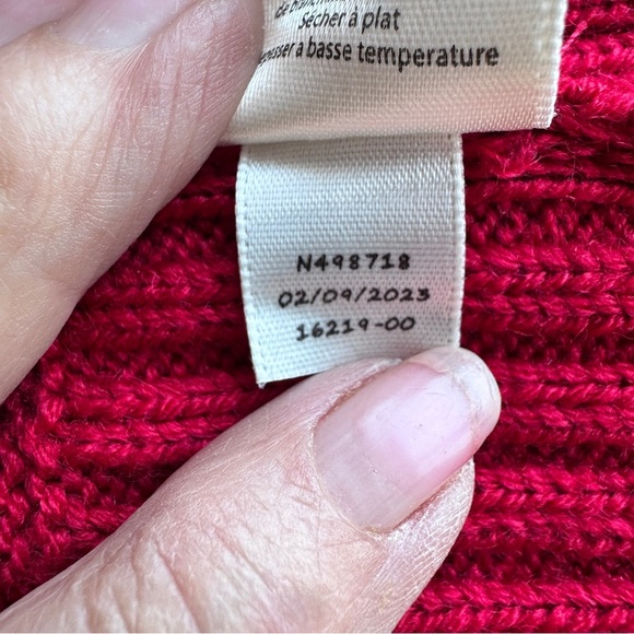 Aventura Women's Vibrant Red Sweater with EMBROIDERED Floral Design - Picture 7 of 7